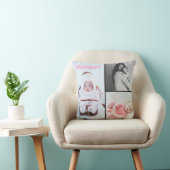 First Mothers Day 3 photo Collage Throw Pillow Kissen (Stuhl )