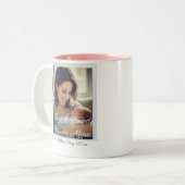 First Mother's Day After Adoption Personalized Zweifarbige Tasse (Vorderseite Links)