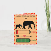 First Mother's Day Card Dankeskarte (Vorderseite)