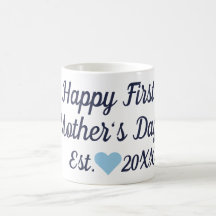 First Mother's Day Navy & Light Blue Tasse