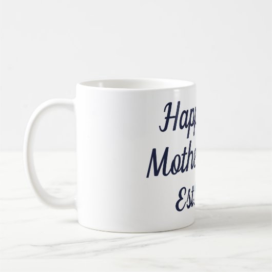 First Mother's Day Navy & Light Blue Tasse (Links)
