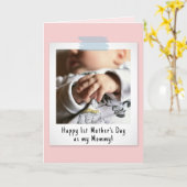 First Mother's Day Snapshot Style Foto Karte (Gelbe Blume)