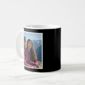 First My Mother Forever Friend 1 Photo Black Kaffeetasse (Vorderseite Links)