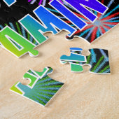 First Name "BENJAMIN", Fun "HAPPY BIRTHDAY" Puzzle (Seite)