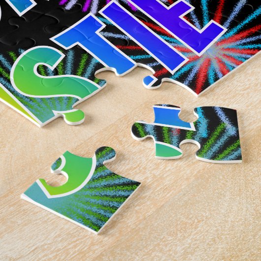 First Name "CHRISTIE", Fun "HAPPY BIRTHDAY" Puzzle (Seite)