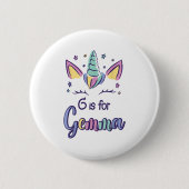 First Name Gemma D G Is For Gemma  Button (Vorderseite)
