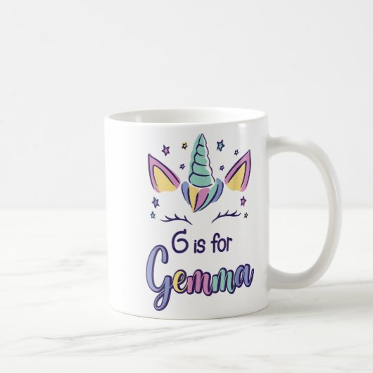 First Name Gemma D G Is For Gemma  Kaffeetasse (Rechts)