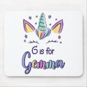 First Name Gemma D G Is For Gemma  Mousepad (Vorne)