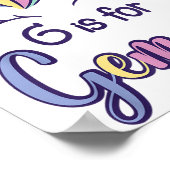 First Name Gemma D G Is For Gemma  Poster (Ecke)