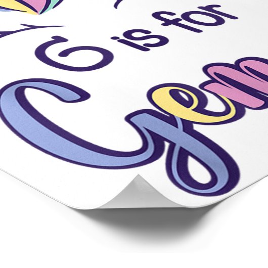 First Name Gemma D G Is For Gemma  Poster (Ecke)