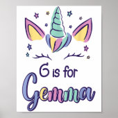 First Name Gemma D G Is For Gemma  Poster (Vorne)
