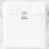 First Name Gemma D G Is For Gemma  Runder Aufkleber (Tasche)