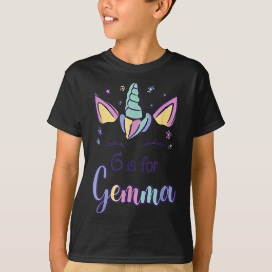 First Name Gemma D G Is For Gemma  T-Shirt (Vorderseite)