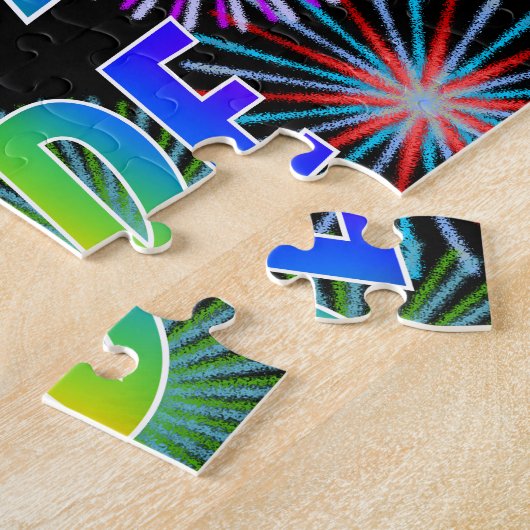 First Name "JADE", Fun "HAPPY BIRTHDAY" Puzzle (Seite)