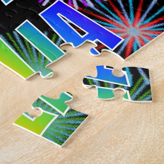 First Name "JULIA", Fun "HAPPY BIRTHDAY" Puzzle (Seite)