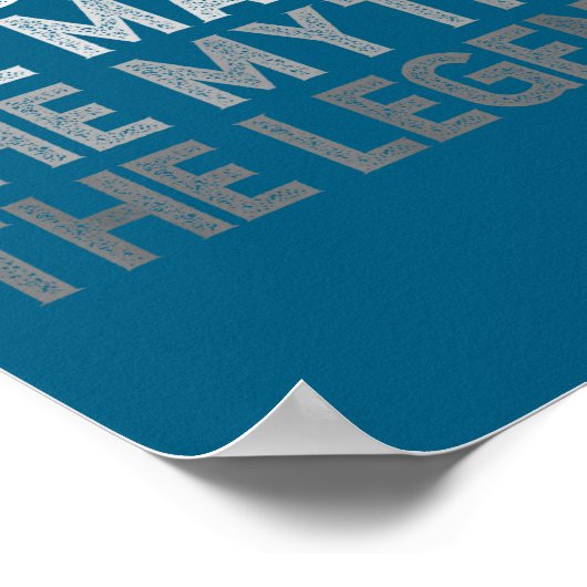 First Name Lance The Man Myth Legend D Funny  Poster (Ecke)