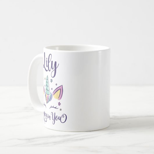 First Name Lily D Lily  Kaffeetasse (Vorderseite Links)