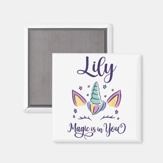 First Name Lily D Lily Magnet (Vorderseite/Rückseite)