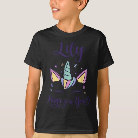 First Name Lily D Lily  T-Shirt (Vorderseite)