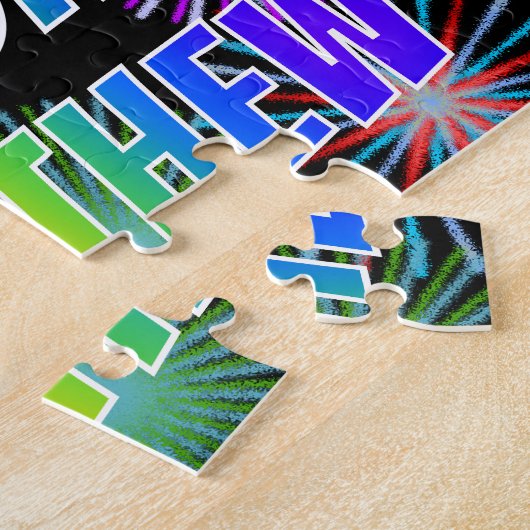 First Name "MATTHEW", Fun "HAPPY BIRTHDAY" Puzzle (Seite)
