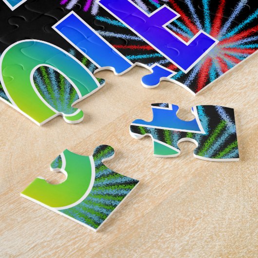 First Name "NICOLE", Fun "HAPPY BIRTHDAY" Puzzle (Seite)