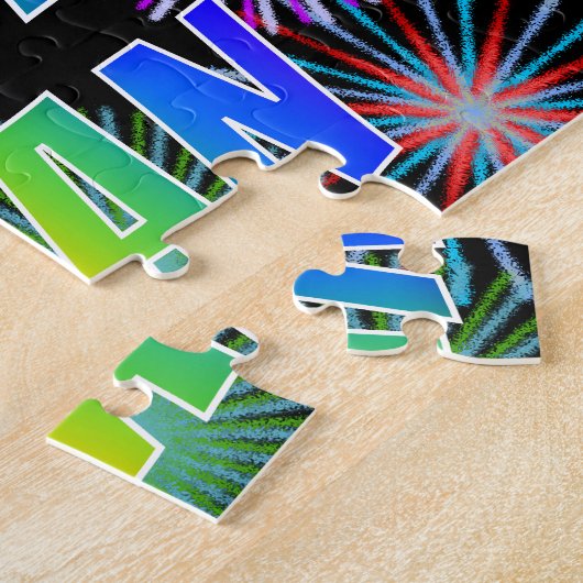 First Name "RYAN", Fun "HAPPY BIRTHDAY" Puzzle (Seite)