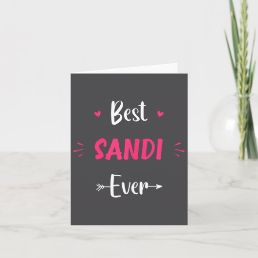First Name Sandi Funny Quote Sandi  Karte (Vorderseite)