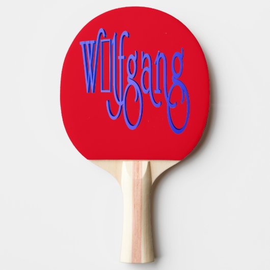 First name Wolfgang Tischtennis Schläger (Vorderseite)