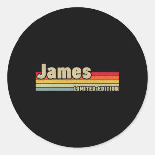 First Names Apparel James Men's Uni-Erwachsene Per Runder Aufkleber