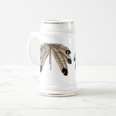 First Nations Beer Tasse Wildlife Art Stein Tasse (Vorderseite Links)