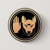 First Nations Button Wolf Native Art Metis Flag (Vorderseite)