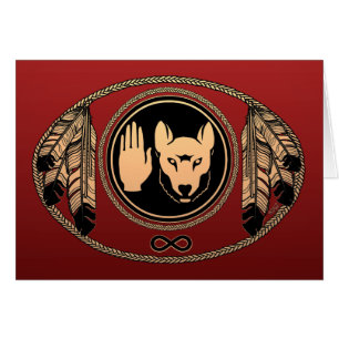 First Nations Cards Wolf Native Art Cards Metis