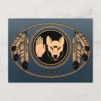 First Nations Cards Wolf Native Art Cards Metis