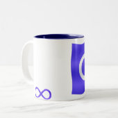 First Nations Geschenke Metis Flag Kaffee Cup Tass Zweifarbige Tasse (Vorderseite Links)