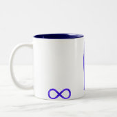 First Nations Geschenke Metis Flag Kaffee Cup Tass Zweifarbige Tasse (Links)