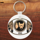 First Nations Schlüsselanhänger Wolf Native Art Me (Vorderseite)