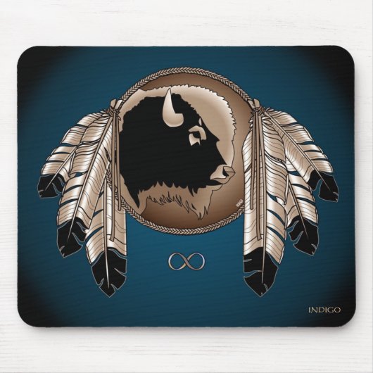 First Nations Wildlife Gaben Native Art Mousepad (Vorne)