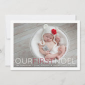 First Noel Baby’s First Christmas Feiertagskarte (Vorderseite)