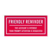First Notice Account Overdue Permastempel (Design)