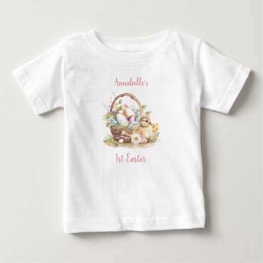 First Oaster Personalisiert Baby Girl T - Shirt (Vorderseite)
