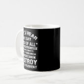 First Of All Funny College Sarcastic Debate Team R Kaffeetasse (Vorderseite Links)
