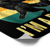 First Of All I’m A Delight Roaring Cat Funny Sarca Poster (Ecke)