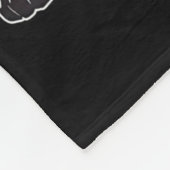 First Of All I'm A Delight Funny Roaring Black Cat Fleecedecke (Ecke)