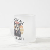 First of All I'm A Delight – Playful Opossum Mattglastasse (Vorderseite Links)