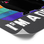 First Of All I'm A Delight Roaring Black Cat Funny Poster (Ecke)