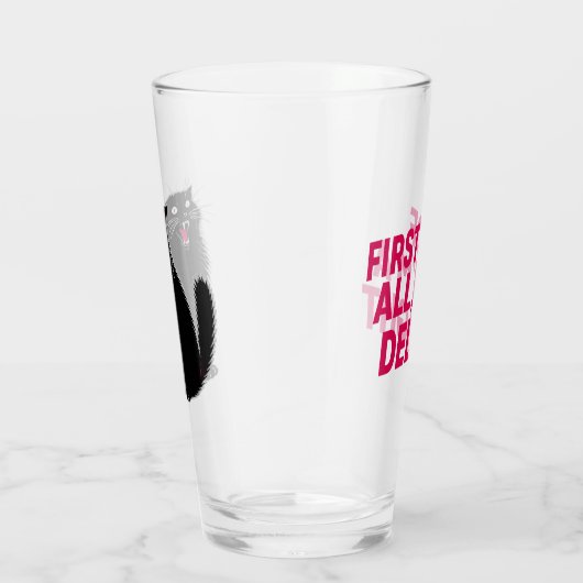 First Of All I'm A Delight Roaring Black Cat Glas (Rechts)