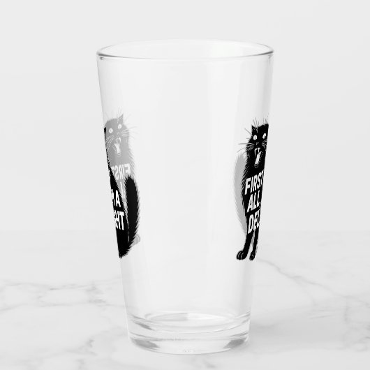 First Of All I'm A Delight Roaring Black Cat Glas (Links)