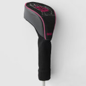 First Of All I'm A Delight Roaring Black Cat Golf Headcover (angewinkelt)