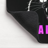 First Of All I'm A Delight Roaring Black Cat Quote Mousepad (Ecke)