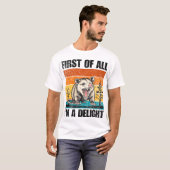 First Of All I'm A Delight Sarcastic Angry Opossum T-Shirt (Vorne ganz)